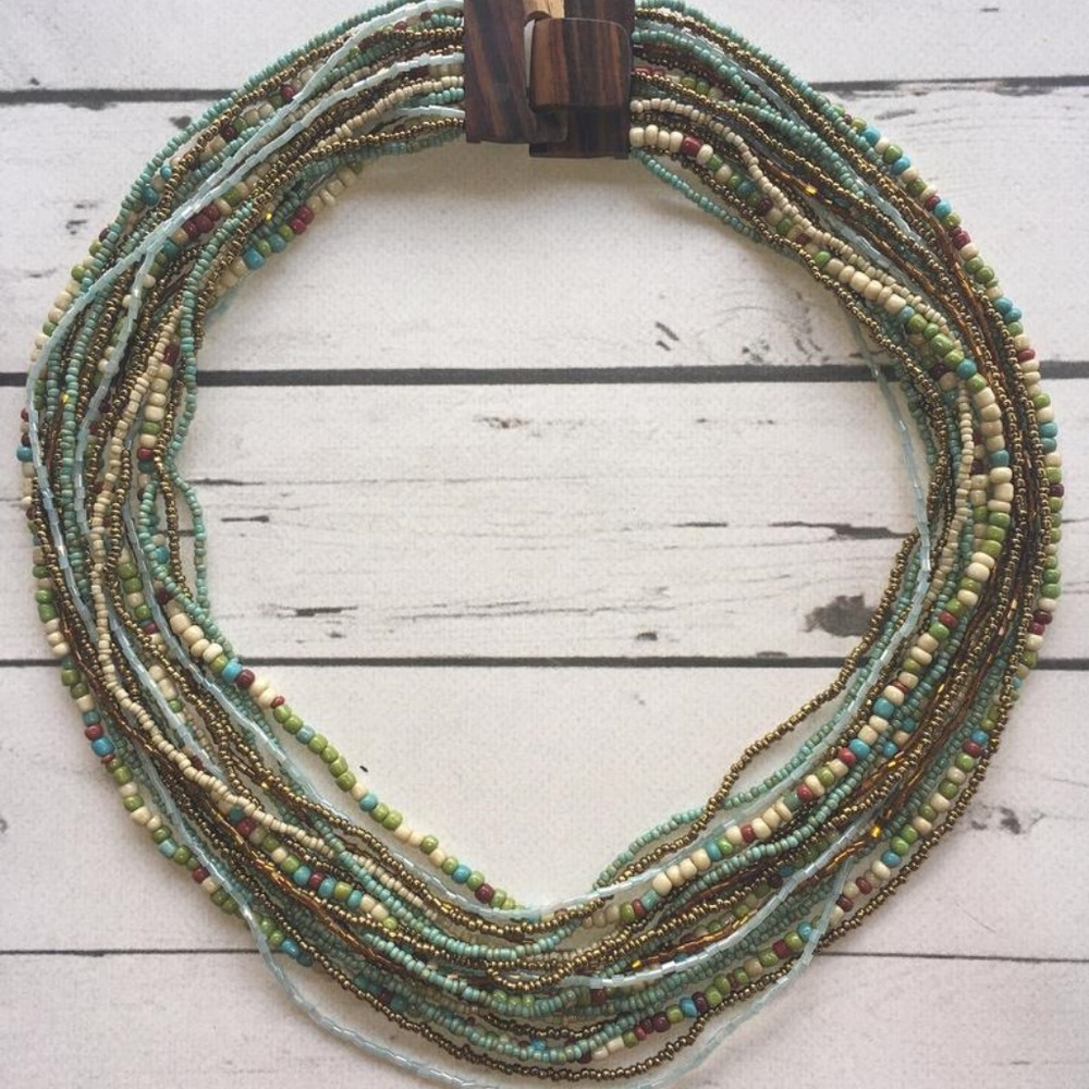 Necklace & Bracelet Set Multi Color